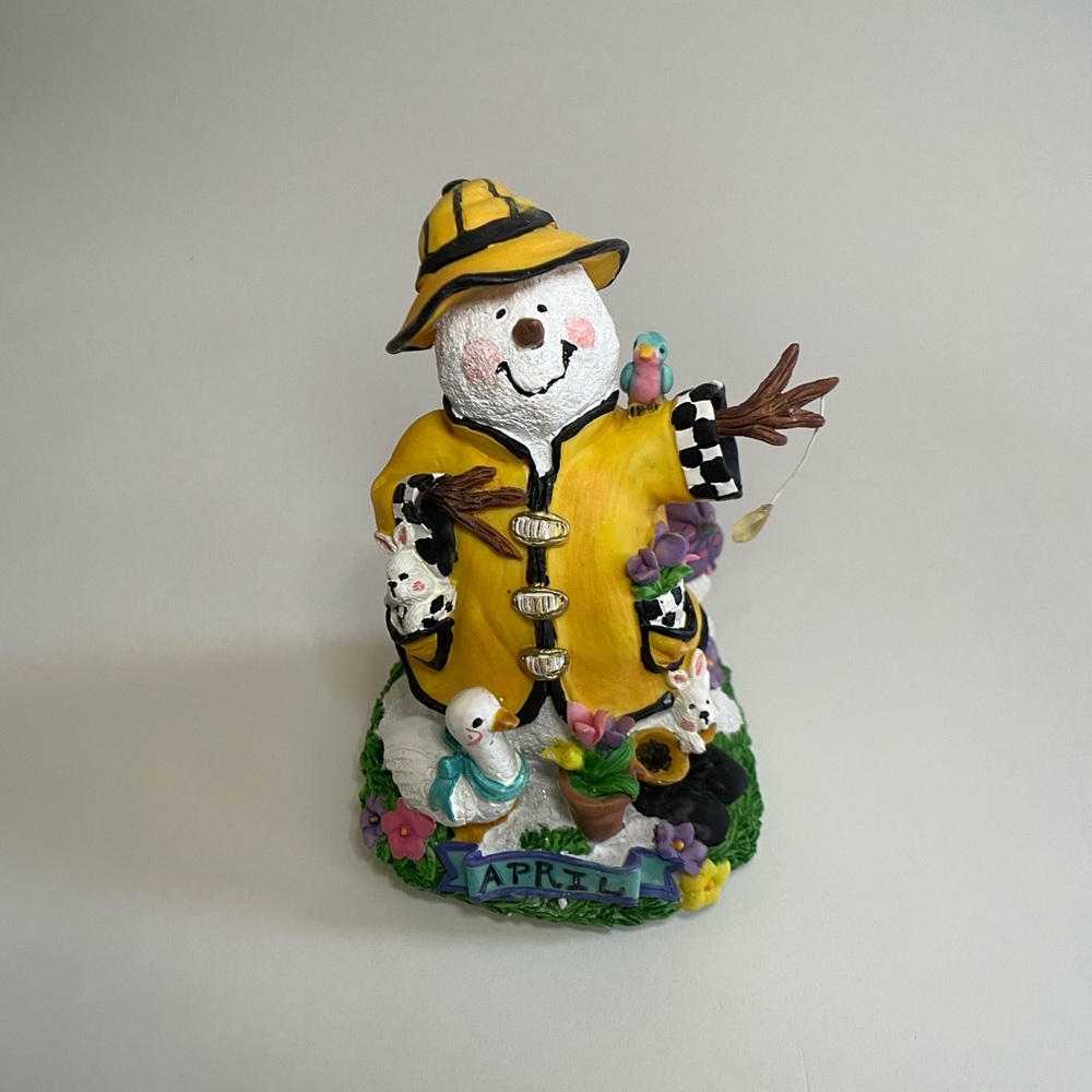 Simson Giftware Resin 12 Month Snowman - April